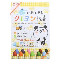 Japan Sakura Washable Crayons 12 Pack - Rilakkuma